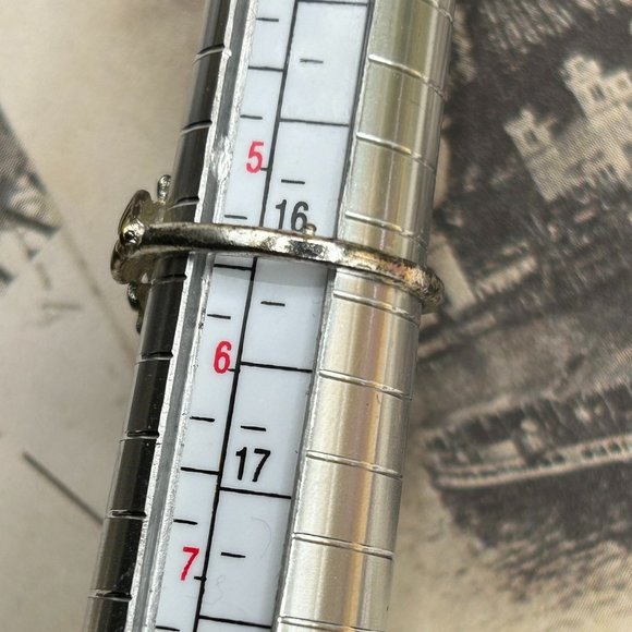 Sunflower Ring Marked 925 Sterling Silver Yellow Gold Overlay Flower Size 5.5 - Picture 2 of 12